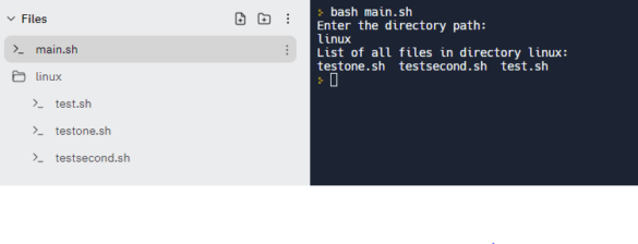 Shell Script that list the all files in a directory - IMPACTMILLIONS